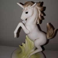 Porcelain Spinning Musical Unicorn