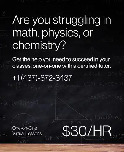 Math and Sciences tutor for grades 6 to 12 contact +14378723437, View more
