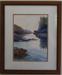 Original water colour by C. Driedzic, professionally framed