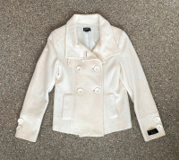 Women’s small short Duffle Coat Jacket. CREAMY-White 38”bust