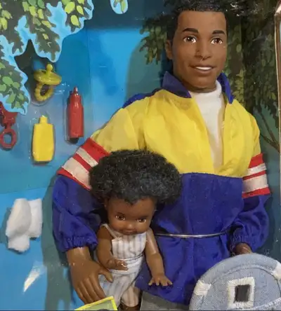 Vintage Barbie: BIG BROTHER KEN & black hair BABY TOMMY, View more