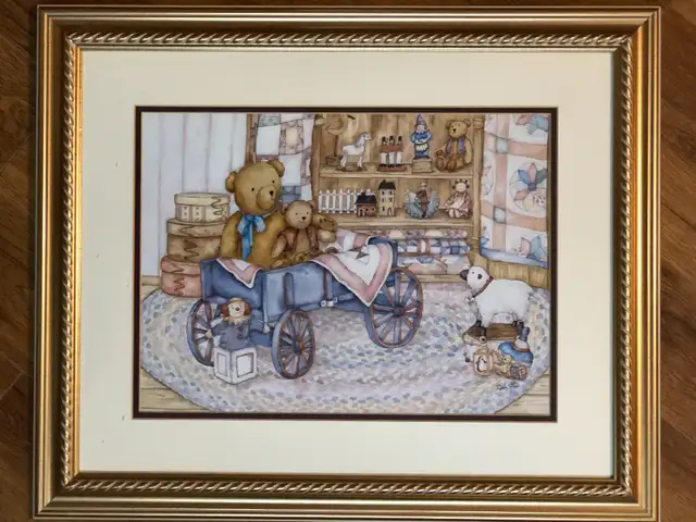 Teddy Bear Nursery Decor Baby Wall Art in Home Décor & Accents in Ottawa - Image 2