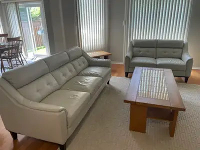 Chateau d'Ax Leather Sofa & Loveseat Set, View more