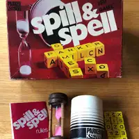 Vintage Parker Brothers Spill & Spell - Complete