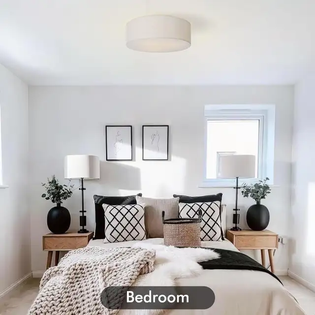 CALOKES 18-Inch Flush Mount Ceiling Light - 3-Light Modern Drum in Indoor Lighting & Fans in Mississauga / Peel Region - Image 8