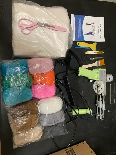 Kit de touffetage de tapis (tufting gun starting kit), View more