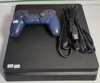 Playstation 4 Slim 1TB Console and Controller , View more