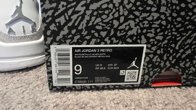 air jordan 3 pure money silver anniversary in Men's Shoes in Edmonton - Image 5
