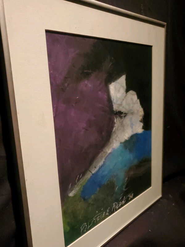 Estate Sale - Abstract Wave Painting - already framed in Arts & Collectibles in London - Image 2