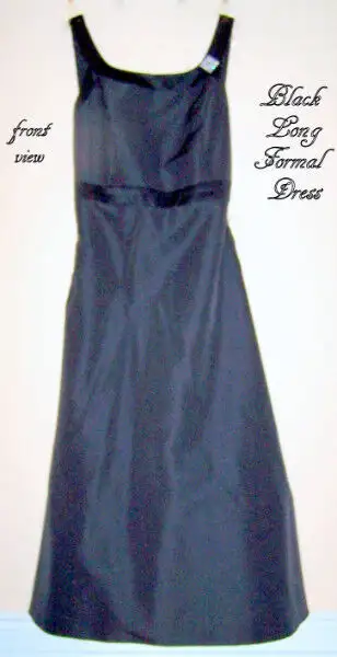 Long black dress made by David's Bridal USA, elegant, 24-26, View more