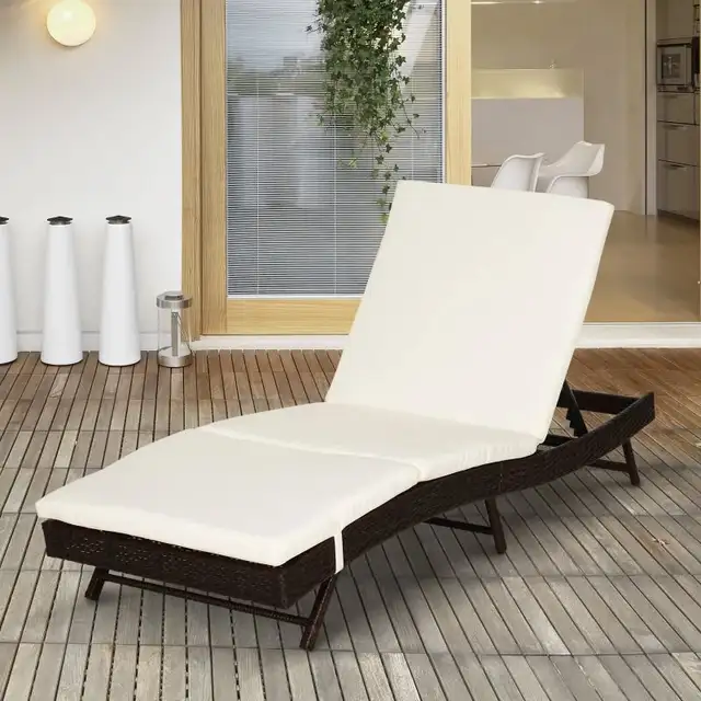 Outsunny S-Shape Patio Lounger w/ Cushion | Good Finds in Patio & Garden Furniture in Oakville / Halton Region - Image 2