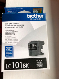 New unopened LC101BK Brother printer ink cartridge