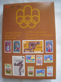 1976 Montreal Olympic Stamp Souvenir Case   x4