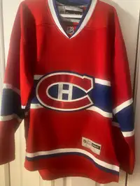 Authentic Large Reebok blank Montreal Canadiens jersey 