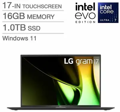 LG Gram 17 Tactile Ultra7 155H 1TB 16GB Win11 17Z90S-H.AA78A9, View more