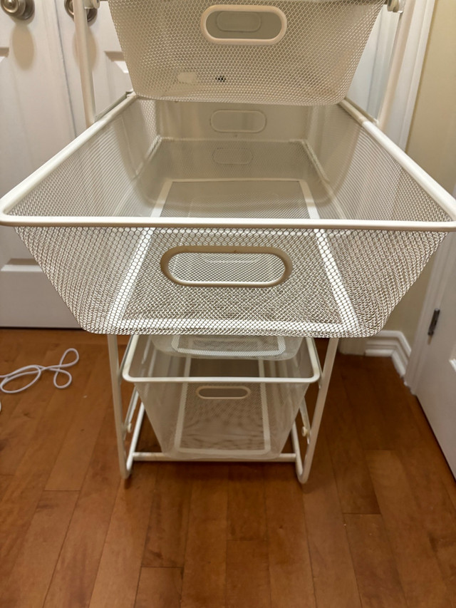 Algot IKEA sliding basket storage unit  in Dressers & Wardrobes in Ottawa - Image 3