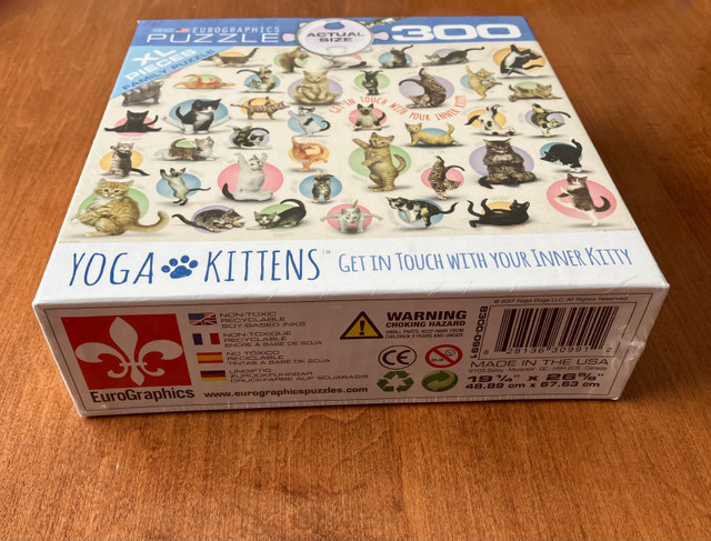 Brand New Eurographics 300 XL-Piece Puzzle, Yoga Kittens dans Jouets et jeux  à Ville de Montréal - Image 2