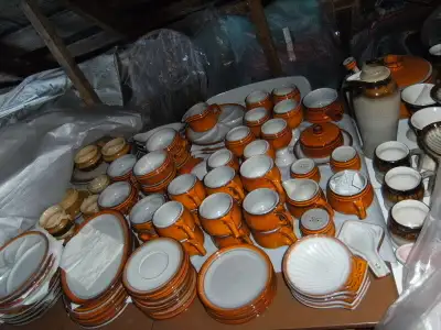 Ensemble de céramique de Beauce orange, View more