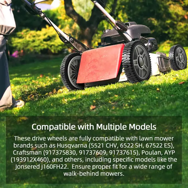 AR-PRO (2-Pack) 8-Inch Drive Wheels for Lawn Mower in Lawnmowers & Leaf Blowers in City of Montréal - Image 10