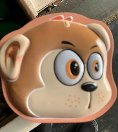 lunchbox old == with coin insert as is $5 ,,,,,,,,,, monkey