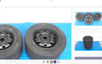 Je vends un ensemble de roues et pneus 14 pouces P185/70R14 en bon état général, parfait pour assure...