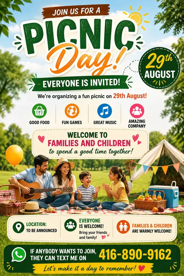  FAMILY PICNIC DAY 2026 ☀️ indians 