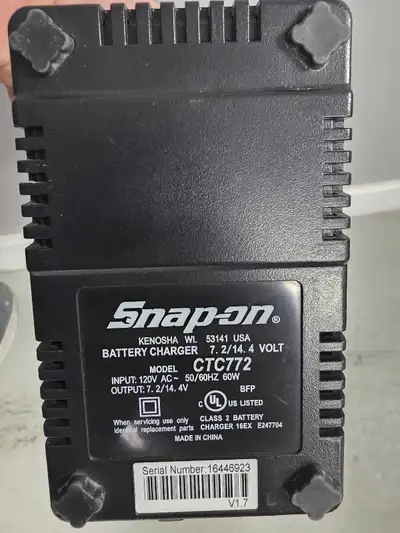 Snap-On Lithium Battery Charger 14.4V CTC772, View more