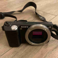 Sony NEX-5 w/mic and flash accessories