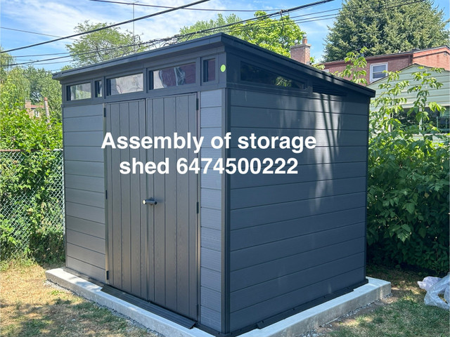 assembly of storage shed  in Outdoor Tools & Storage in Mississauga / Peel Region - Image 3