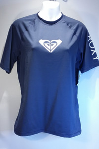 Roxy Rashguard Swim Shirt Large Blue  New with Tags