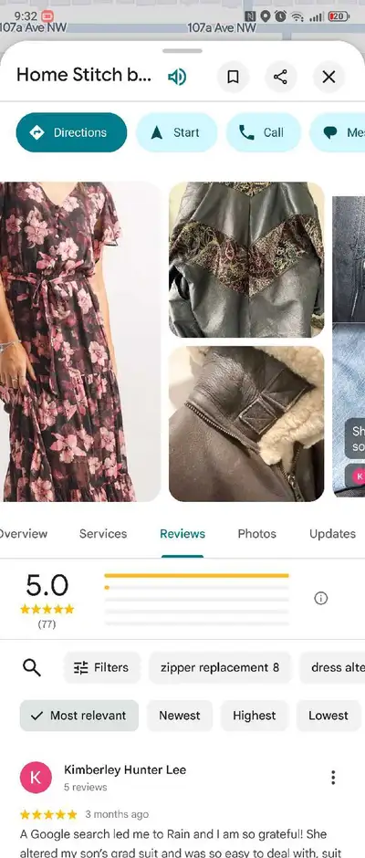 same day tailor service , View more
