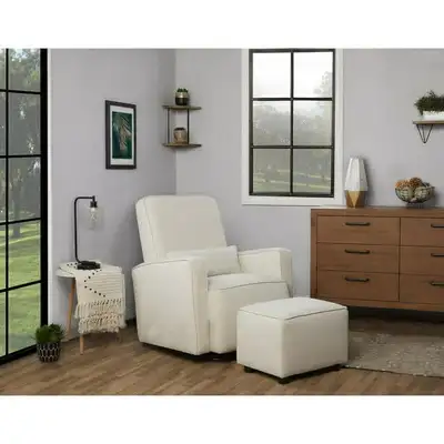 Fauteuil berçant pivotant avec pouf , View more