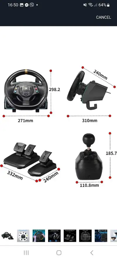 DOYO G30 Racing Wheel, View more