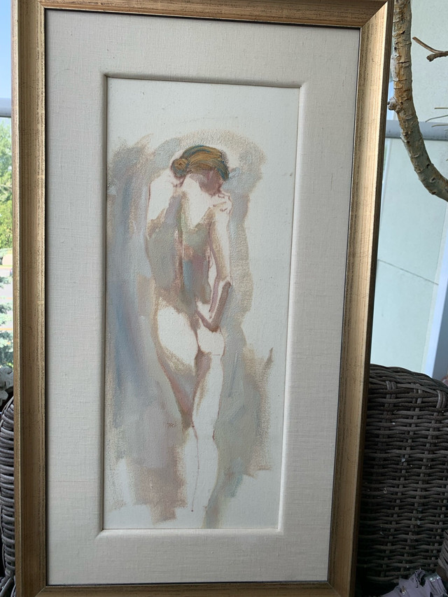 Bev Tosh framed canvas oil painting in Arts & Collectibles in Calgary