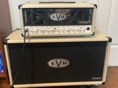 EVH 5150  50 watt head and 2 speaker cab., View more