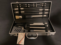NEW !!! beautiful Centro Stainless Steel BBQ Tool Set, 16-Pc