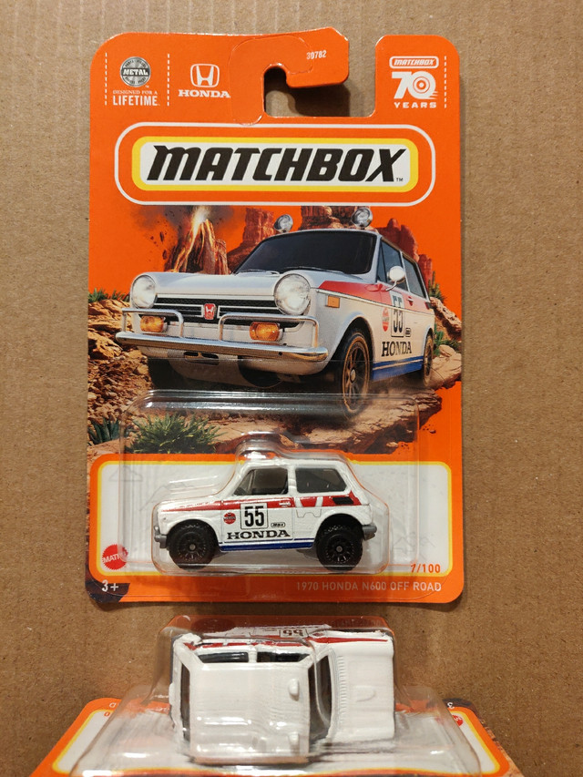 New Matchbox mainline 1970 Honda N600 Offroad 1:64 diecast car in Toys & Games in City of Toronto