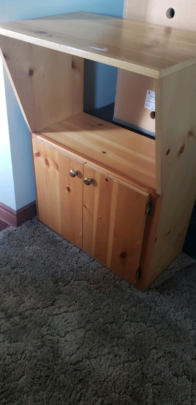 Wooden Microwave Stand with Capboard  in Storage & Organization in Cole Harbour - Image 2