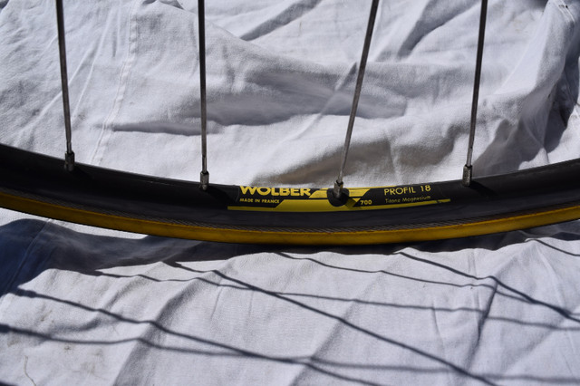 Wolber / Campagnolo Tubular wheelset in Frames & Parts in Calgary - Image 2