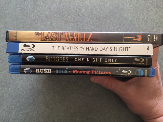 Music Blurays EUC The Band The Beatles Bee Gees Rush Last Waltz  in CDs, DVDs & Blu-ray in Calgary - Image 3