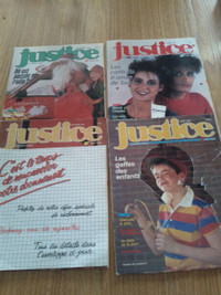 Anciennes revues JUSTICE - années 80