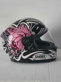 SHOEI Women's Motorcycle Helmet  Pink Butterfly  RF-1000 Size-XS