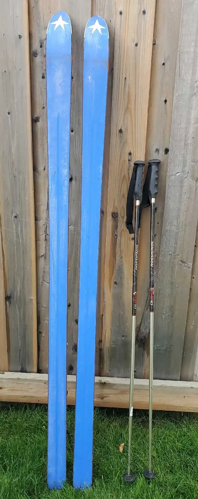 Vintage Kneissl Downhill Skis with Rossignol Poles in Ski in Oshawa / Durham Region - Image 10