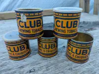Vintage Chewing Tobacco Cans