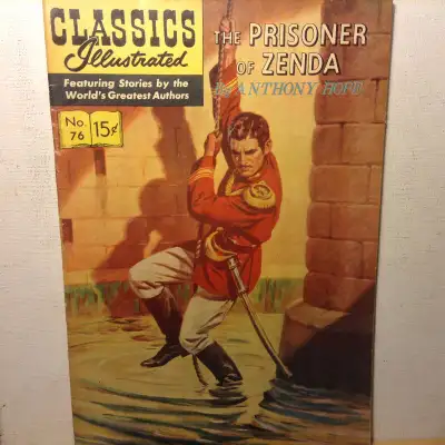 1950-the prisoner of zenda no#76 classics illustrated comic book, View more