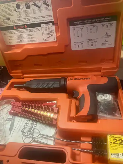 I am selling a Ramset Cobra silenced model, complete with its original case and accessories. This to...
