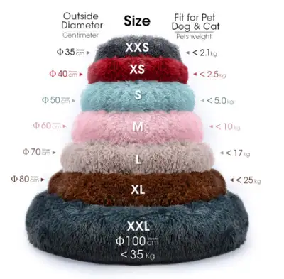 Fluffy Calming Cozy Cat / Dog Pet Bed, View more