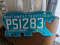North West Territories Centennial License plate