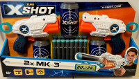 Foam Dart Blaster Set - Zuru X-Shot 2x MK 3