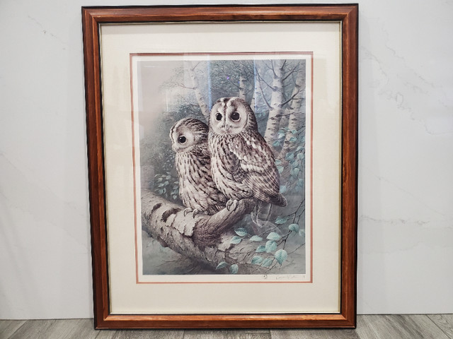 The Tawny Owl Raymond Watson Collotype Print Signed & Remarqued in Arts & Collectibles in Edmonton - Image 2